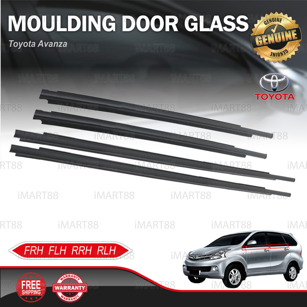 TOYOTA AVANZA F651, F652 2012 - 2018 GLASS DOOR MOULDING SEAL RUBBER ...