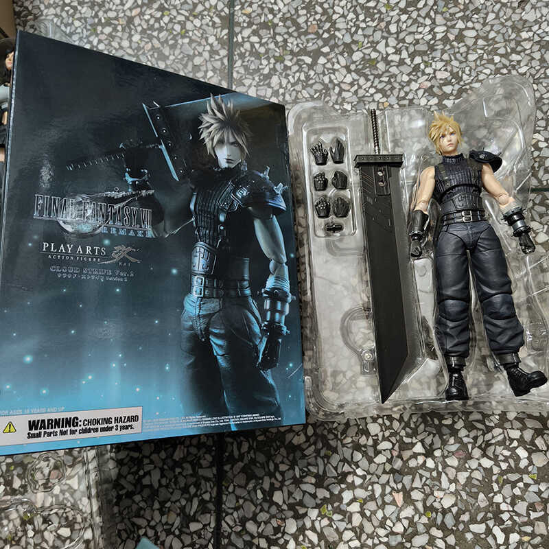 PLAY Arts Shin Fran Final Fantasy VII Figure Set - Tifa, Aerith, Cloud ...