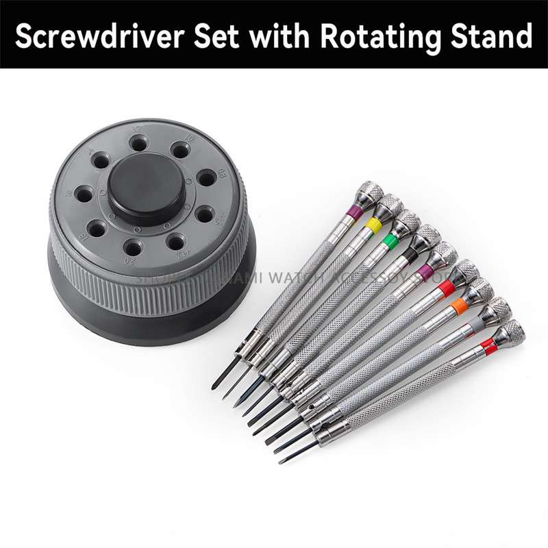 9pcs Screwdriver Set Watch Repair Tool 0.8-2.0mm Flat Head and Phillips ...