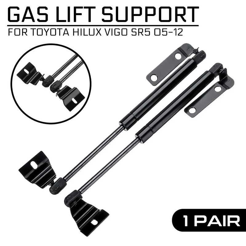 2Pcs Car Front Engine Cover Bonnet Hood Shock Lift Strut Bars Support ...