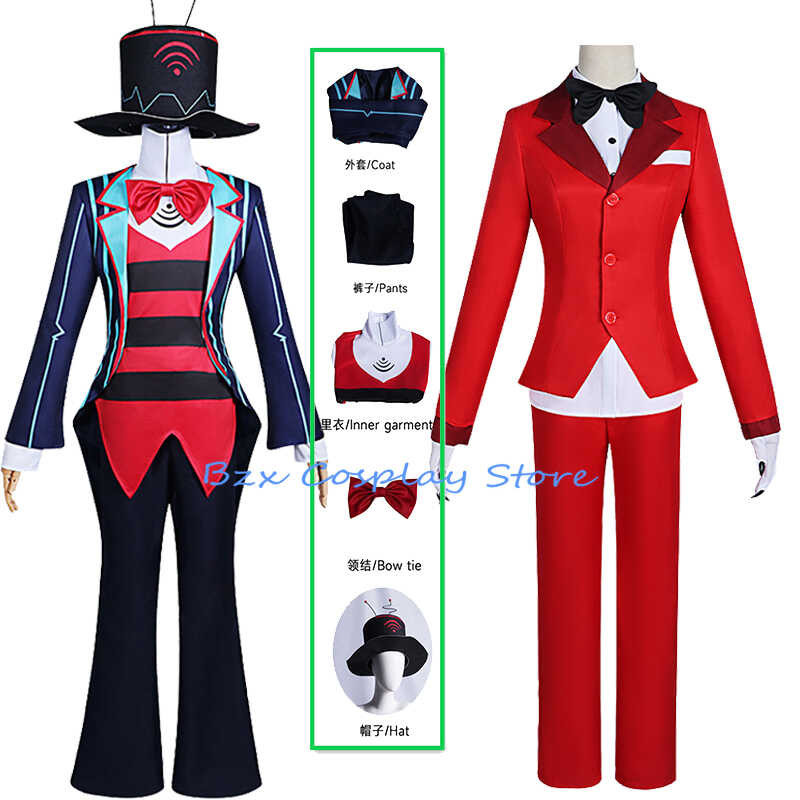Anime Vees Cosplay 3V Uniform Suit Kababaihan Charlie Costume Red ...
