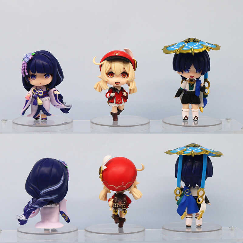 REOZIGN Genshin Impact Figures, Yae Miko, Ganyu, Kamisato Ayaka PVC Anime Dessin Animé Jeu Personnage Modèle Statue À Collectionner Bureau Ornement Cadeau (Ganyu 28cm