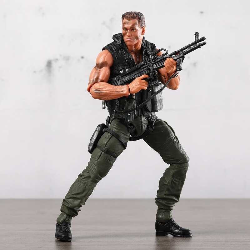 D NECA Arnold Schwarzenegger Commando Matrix 30Th Anniversary Action ...