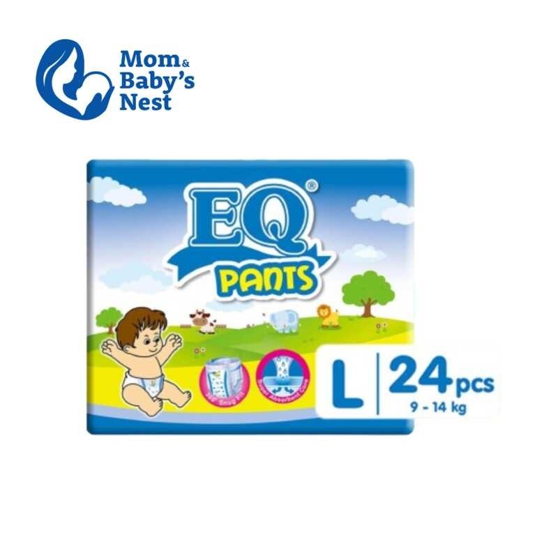 EQ Large (9-14 kg) 24 pcs x 1 pack (24 pcs) - Diaper Pants | Shopee ...