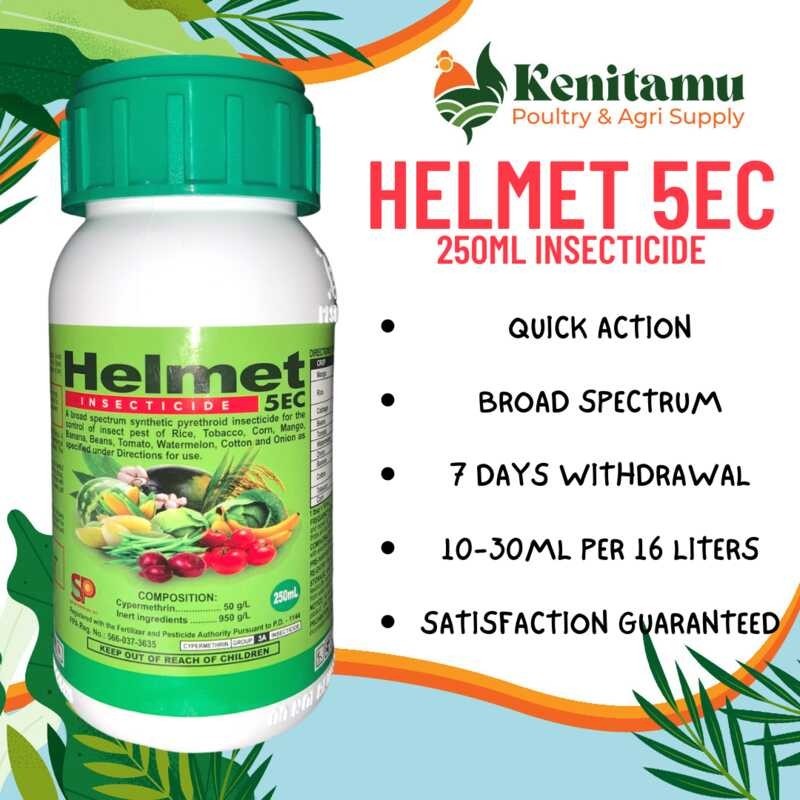 HELMET 5EC 250ML INSECTICIDE FOR PLANT CARE CROPS/ FAST ACTING AND ...
