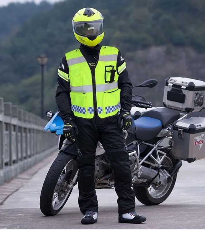 High Security Visibility Safe Vest Motorcycle Jacket Construction Work ...