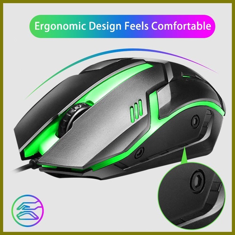 ↂ USB Wired Gaming Mouse High configuration With Backlight For PC ...