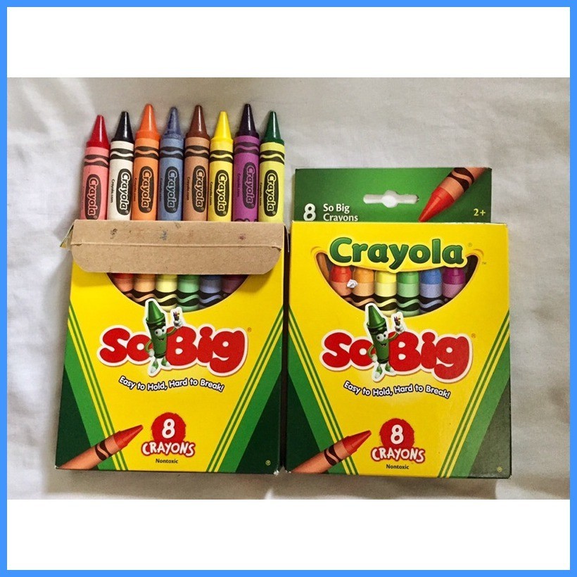 ♥ ஐ CRAYOLA CRAYONS Original So Big, 8, 16, 24, colors Shopee Philippines