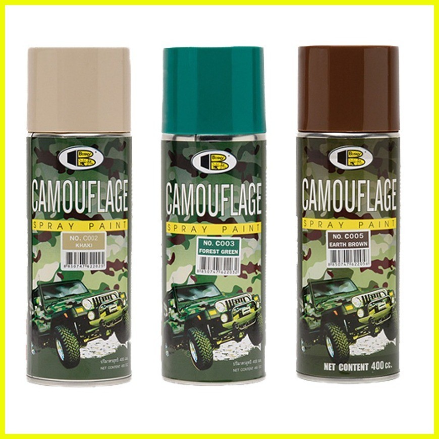 Bosny C002-C003-C005 Airsoft Forest Camouflage Spray Paint Can 3-piece ...