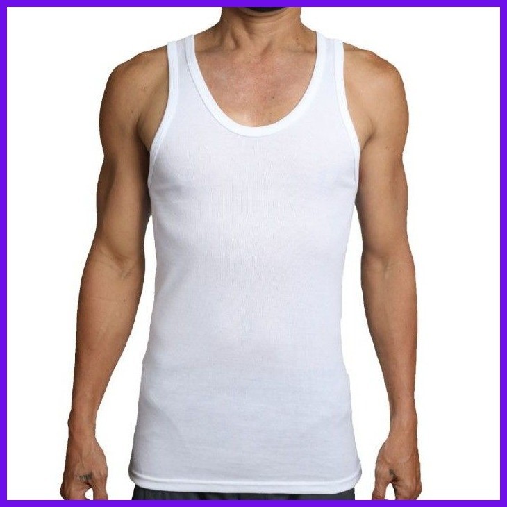 Brute Men's Sando Stretch Cotton White | Shopee Philippines