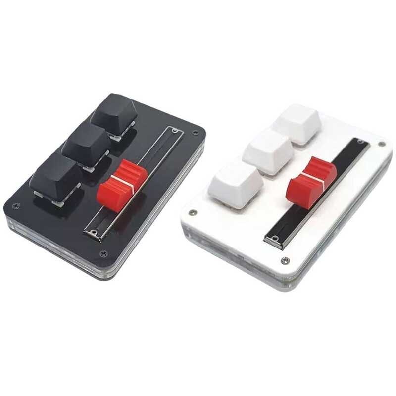 Volume Adjustable Recording Mini Keypad 3 Key USB Bluetooth MIDI Custom ...