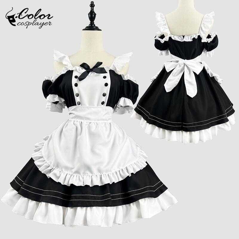 Cosplayer Color Kawaii Lolita Dress Women Maid Cosplay Costume Servant ...