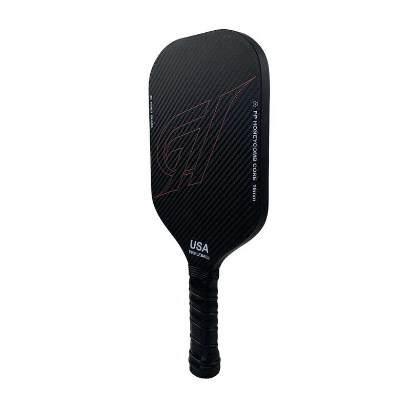 3K fiberglass Pick racket with integrated high friction surface and ...