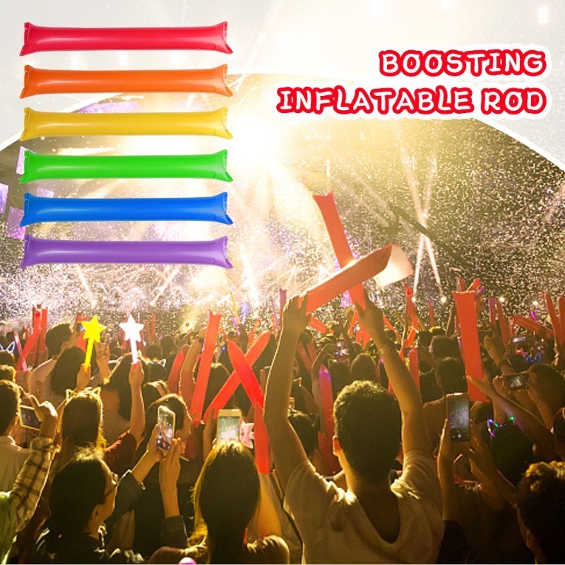 10Pcs Aluminum Film Cheering Sticks - Inflatable Clapper Cheerstick ...