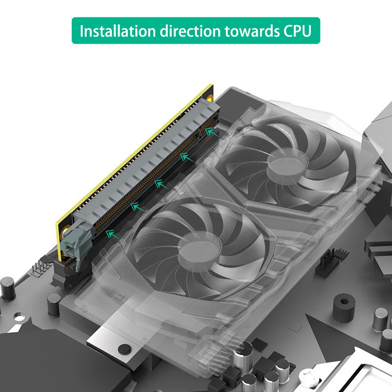 PCIE Riser Card PCI Express X16 to X16 Male to Female Expansion Card ...