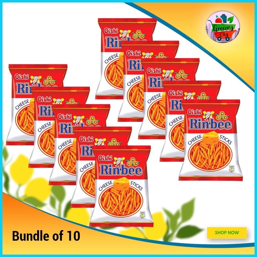 ♈ ∏ Grocery City Oishi Rinbee Cheese Stick 24gx10 Bundle of 10 | Shopee ...