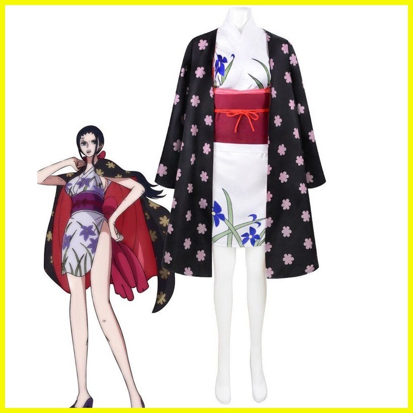 ☃ One Piece Nico Robin Cosplay Kimono Wano Country Miss.All Sunday ...