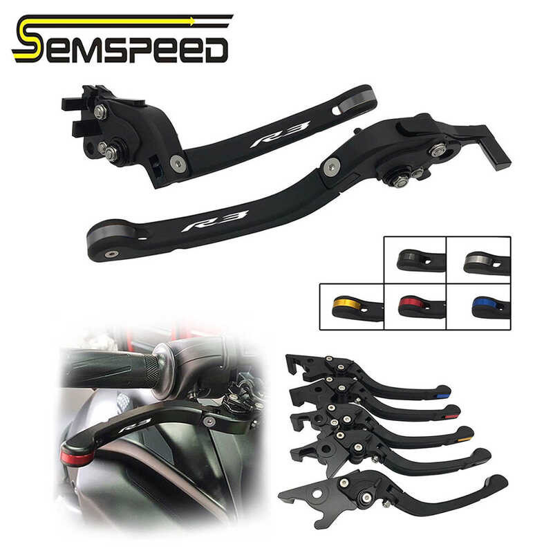 Yamaha R7 Foldable Brake & Clutch Levers - Adjustable CNC Aluminum, 6-Position, 40mm Extension, Fits 2024-2025 R7 Models