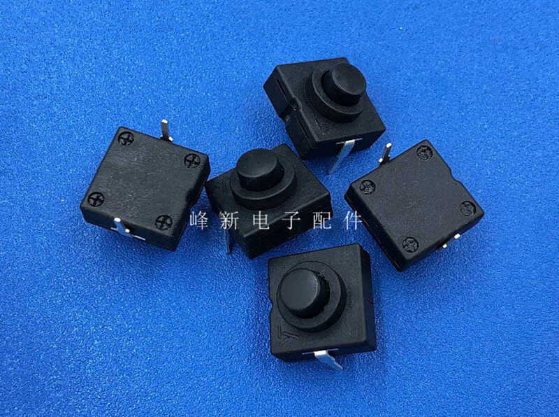 Straight pin 2-pin self-locking power supply, small and micro touch ...