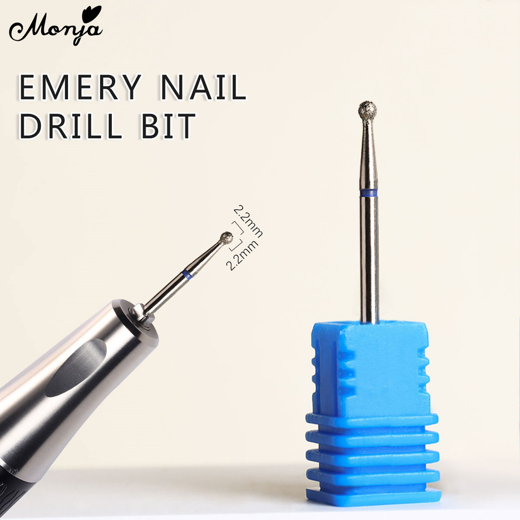 Monja Emery Nail Drill Bit Electric Cuticle Clean Rotary Nail Grinding ...