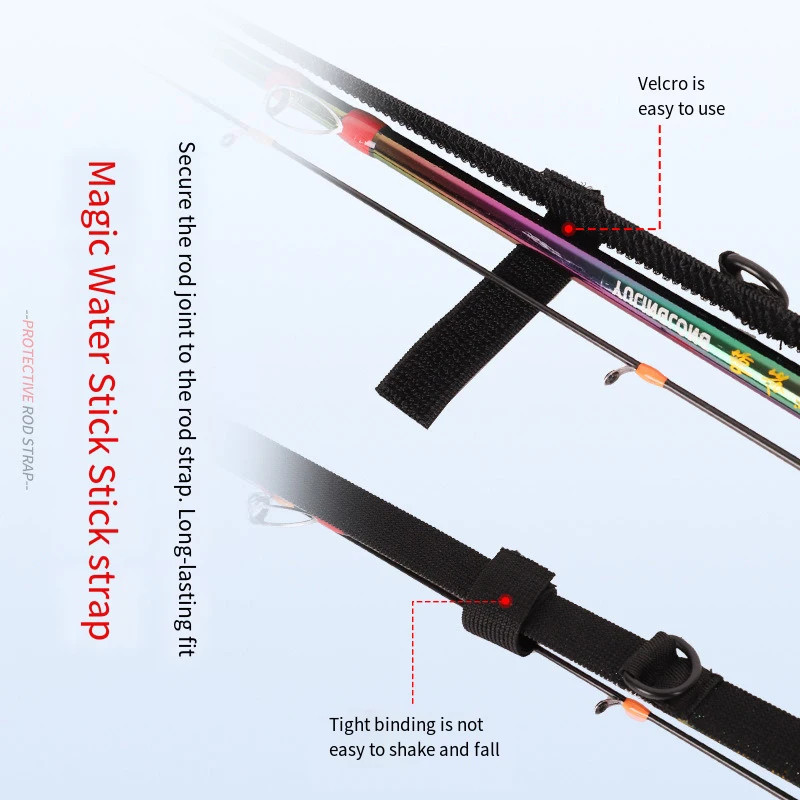 Fishing Rod Strap 58cm-130cm Casting Rod Protection Rope Length ...