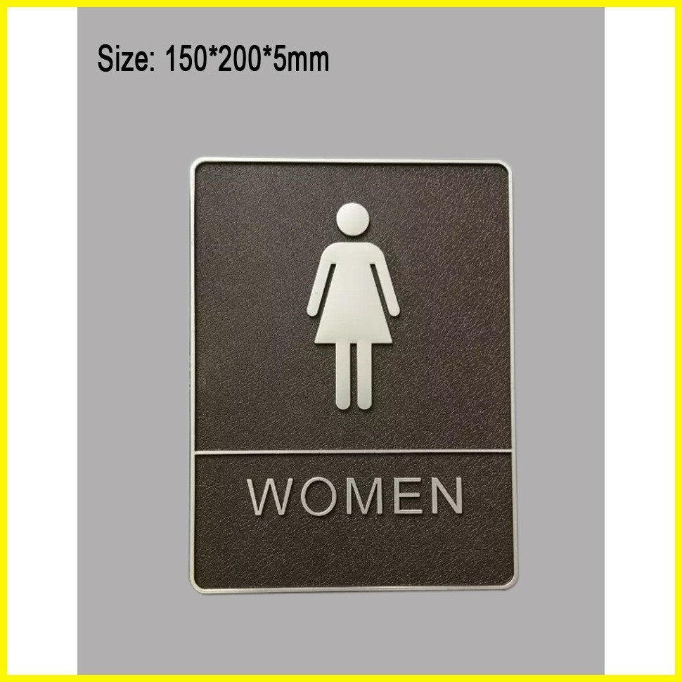 Toilet Sign WC Man & Woman Restroom Hotel Prompt Sign House Number ...