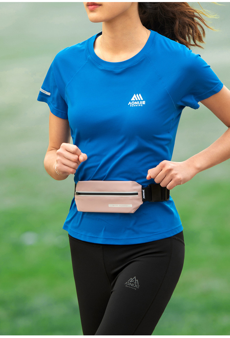 AONIJIE W8129 Waterproof Slim Running Belt Jogging Waist Bag Travel ...