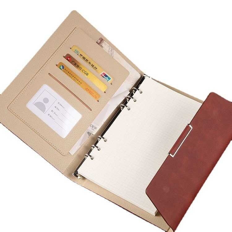 39 A5 Laptop PU Leather Diary Multi Functional Card Three Fold Folded ...
