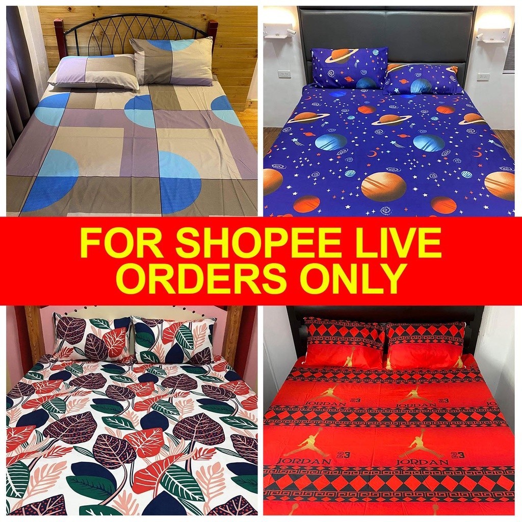 ۩ Canadian Bed sheets Shopee Live Orders ONLY (Broken Sizes) Shopee