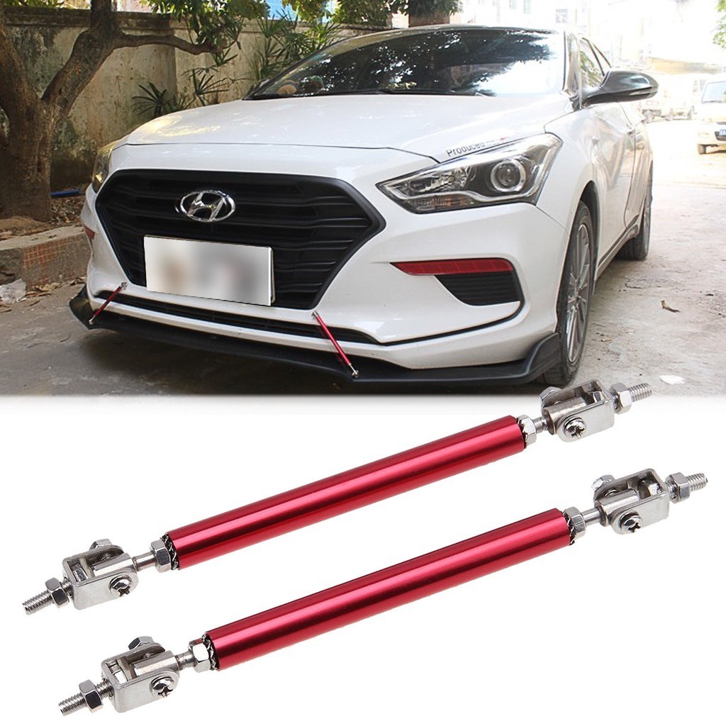 Universal Adjustable Front Bumper Lip Splitter Rod tie Bars 20cm ...
