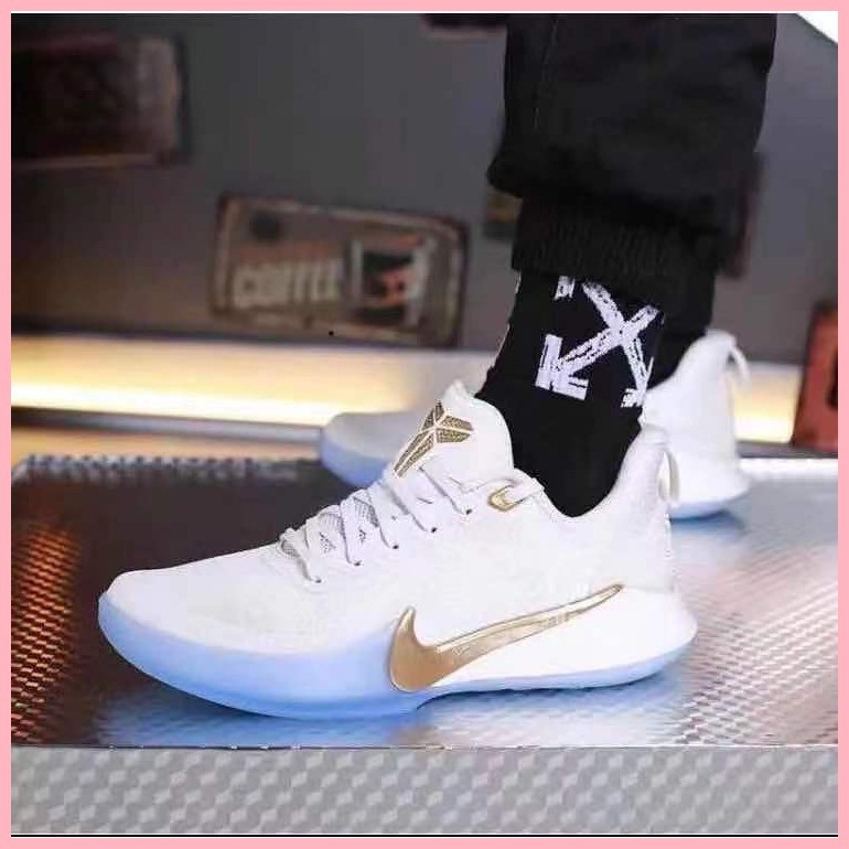 KOBE MAMBA FOCUS EP White Gold Basketball Shoes For Men With BOX 989 Shopee Philippines