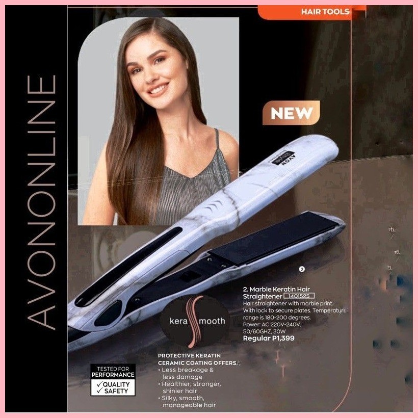Avon Marble Keratin Hair Straightener Shopee Philippines
