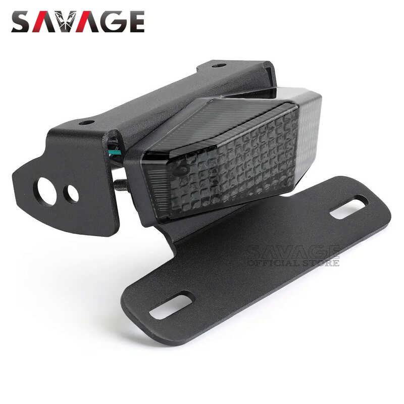 Motorcycle License Plate Holder Kit 2000-2025 - License Plate Holder With Integrated LED Tail Light & Turn Signals DRZ400 Tail Tidy