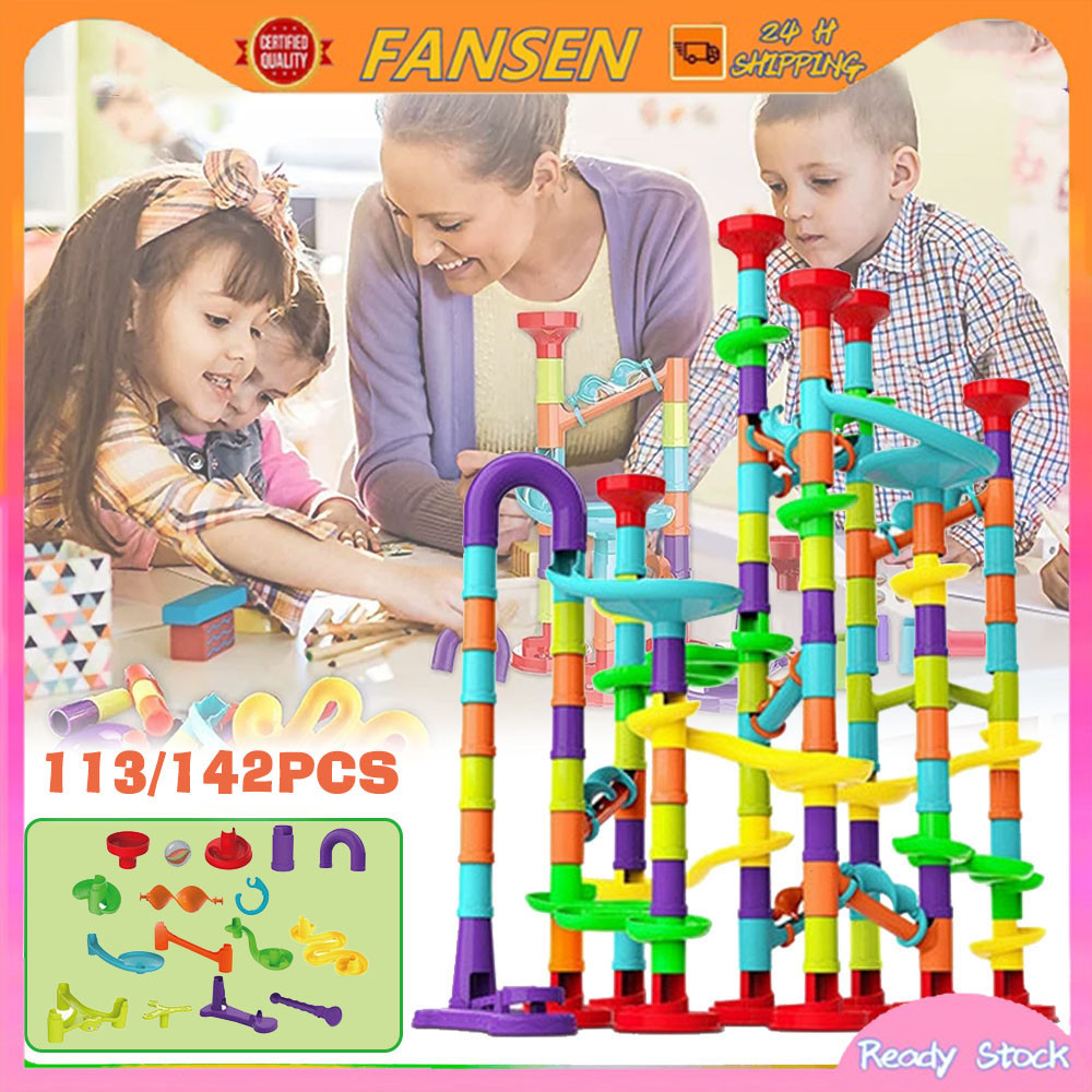 Marble Run DIY Play Set Children Toy Game Race Maze Ball Track Building ...