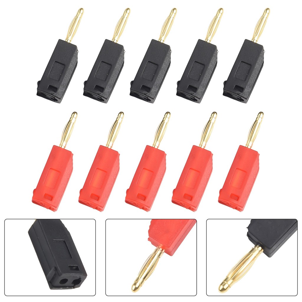 betterlife3.ph⚡10PCS 2MM Banana Plug Stackable Gold Plating Electrical ...