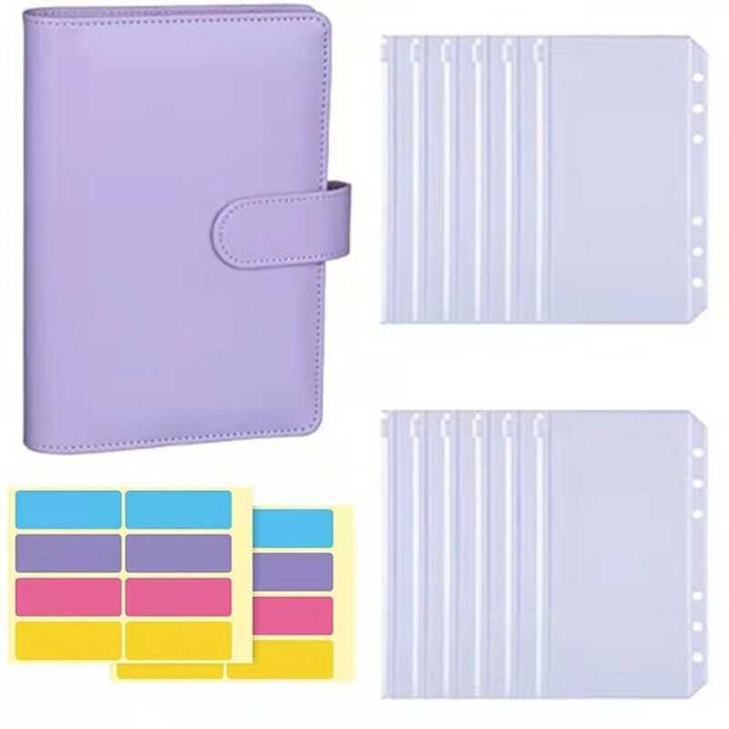 1 Macaron Notebook PVC Label Storage Agent 12 Stationery Handbooks ...