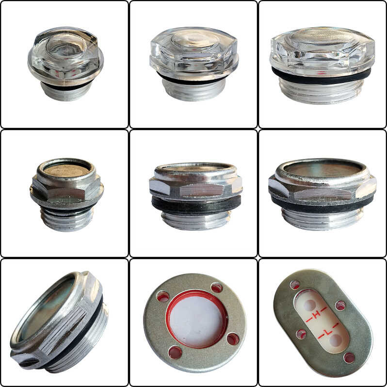 Oil mirror, gauge, window, machine head, piston, and pressure ...