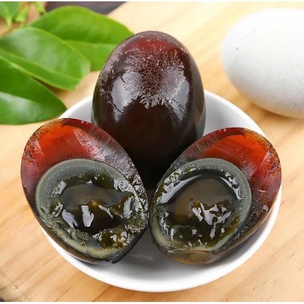 ☃ ☇ 6 PCS Unpeeled Century Duck Eggs Ready-to-Eat Whole in Styrofoam ...