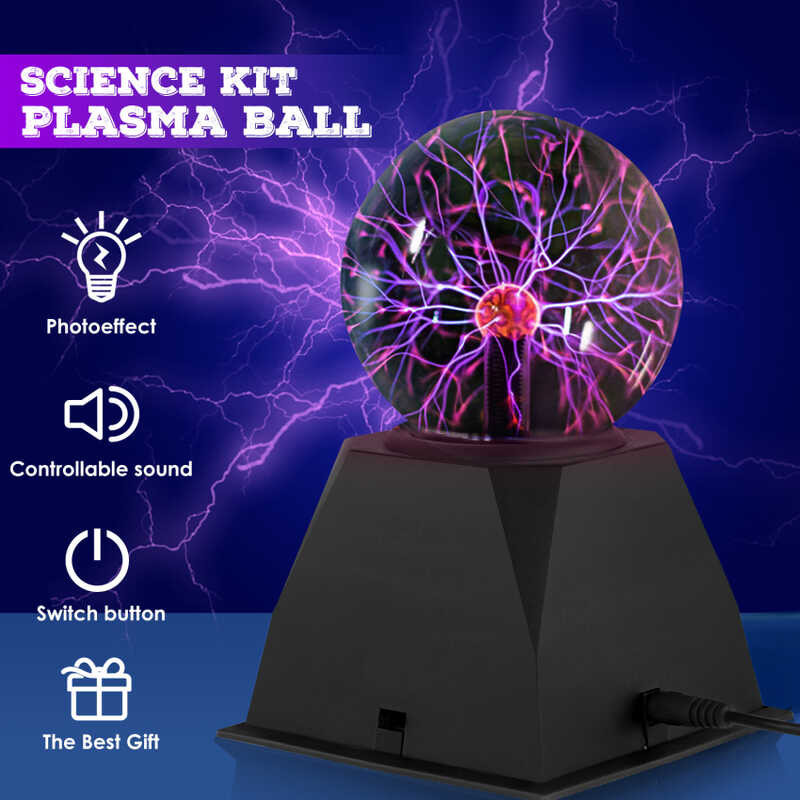 Inches Magic Ball,4 Plasma Lava Lamp May Touch And Sound Sensitive