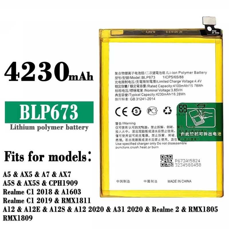 Modelo ; BLP673 Replacement For OPPO A5 / A7 /A5S 2018 /Realme C1 2019 ...