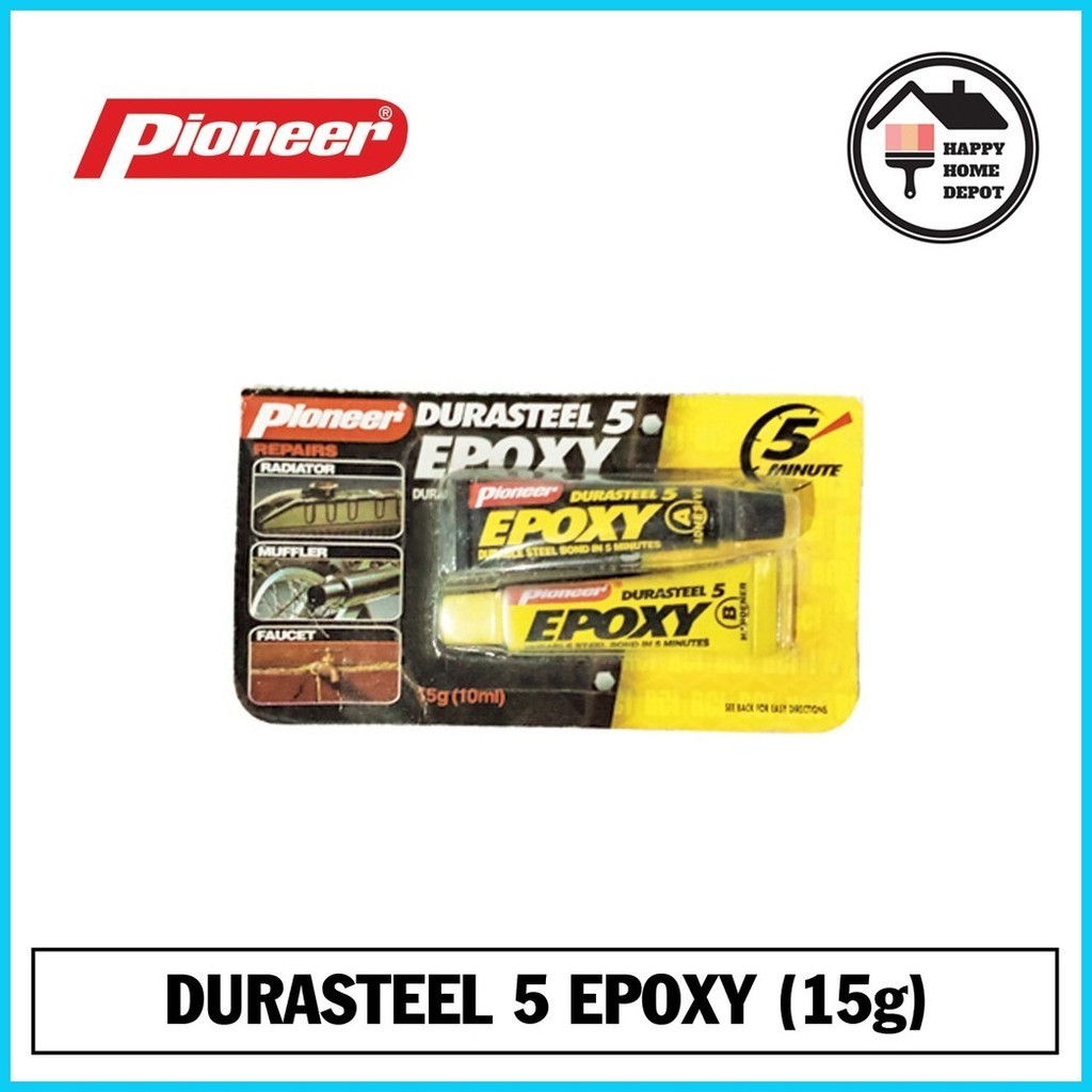 ∇ PIONEER DURASTEEL 5 EPOXY A&B 15g (10ml) | Shopee Philippines