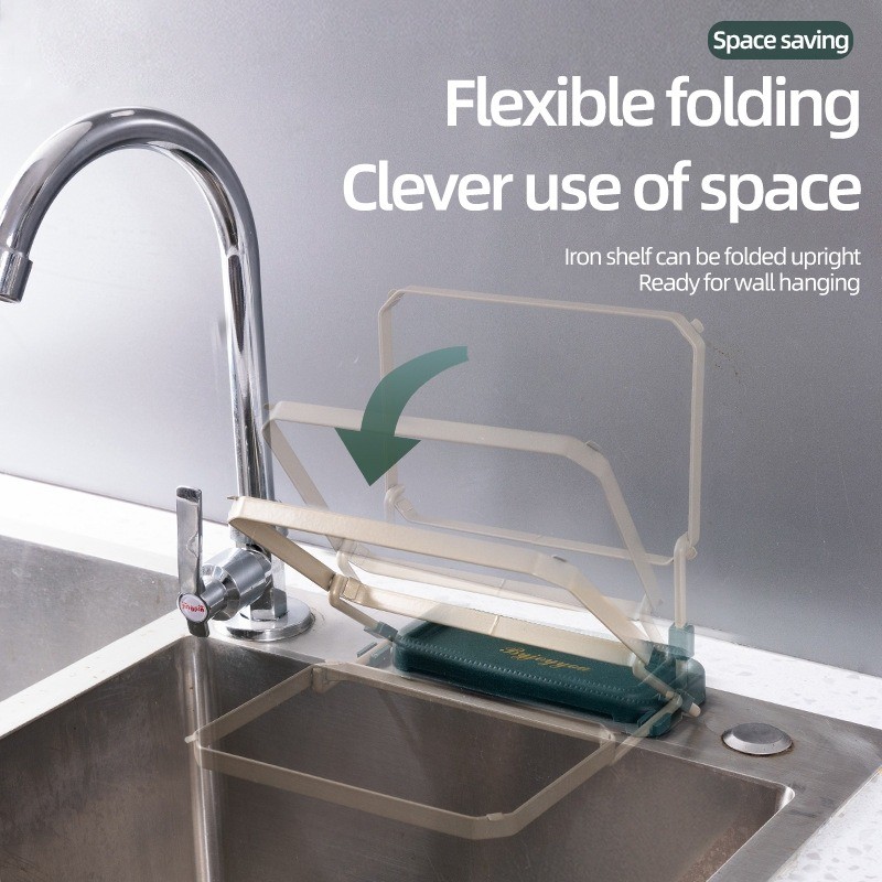 Foldable Kitchen Sink Strainer Anti-Clogged Mesh Filter Drain Rack for ...