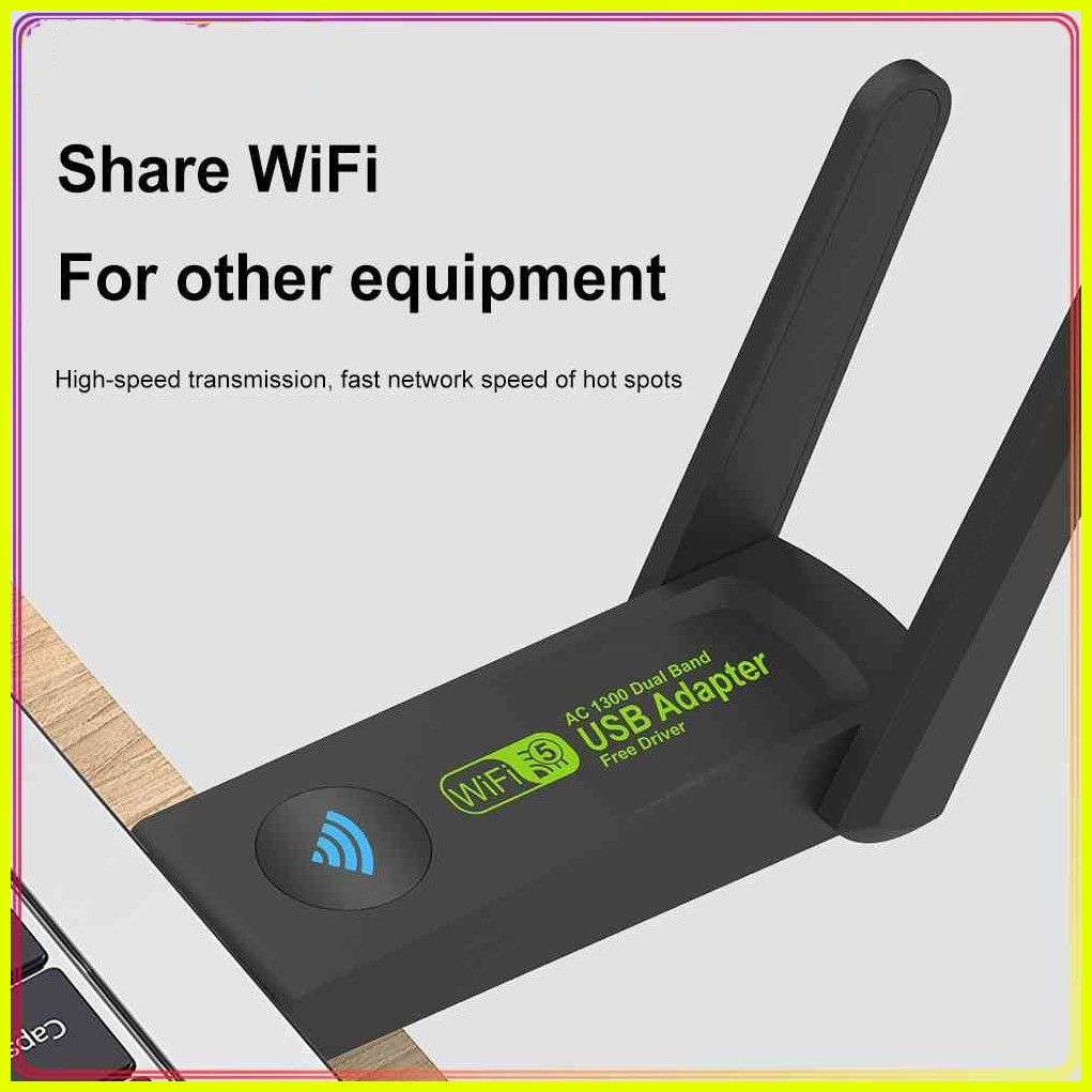 Shinkle 1800Mbps Wireless USB WiFi Receiver Adapter 2.4Ghz for Desktop ...