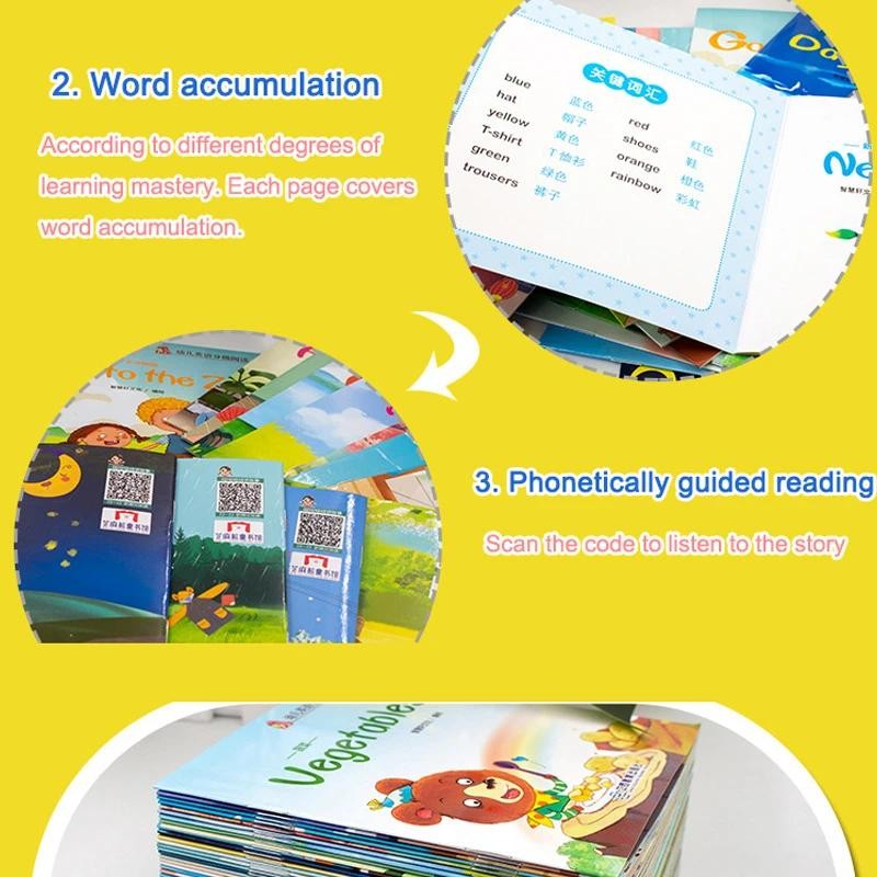 English Books Set Words Learning Picture Book Children Early Childhood ...