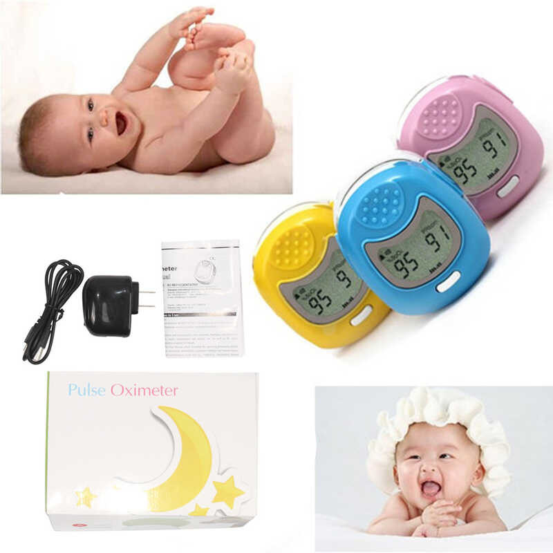 CE Cms50qa Children LCD Fingertip Pulse Oximeter Kids Infant Baby ...