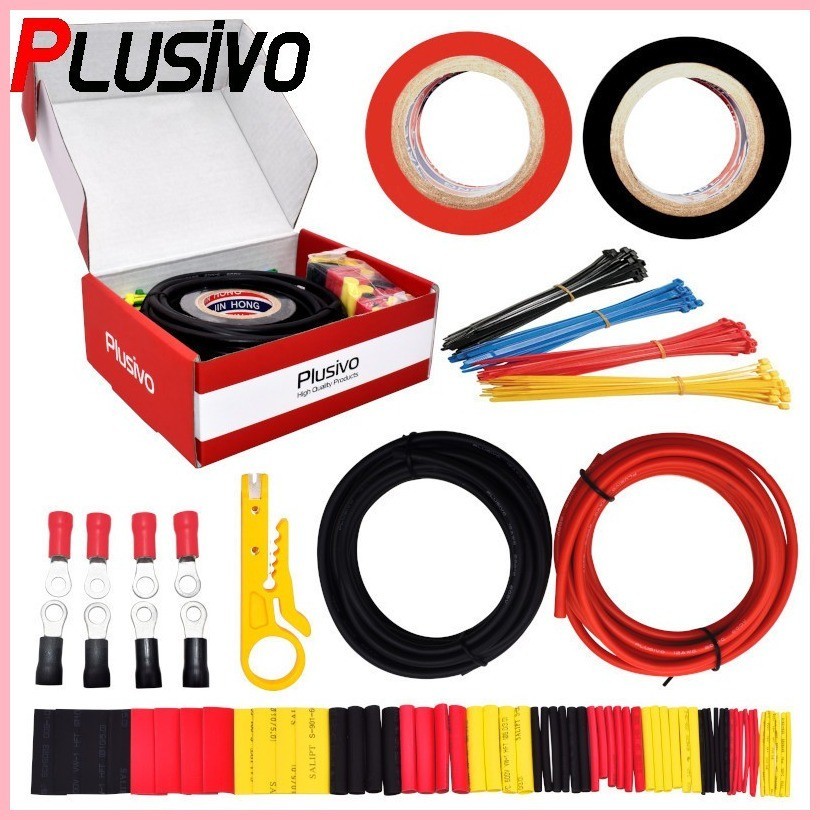 Hookup Wire Kit (2 colors, 3 m each, AWG 12, Stranded Wire) Silicone ...