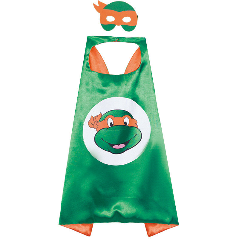 Teenage Mutant Ninja Turtles Cloak Anime Game Michelangelo Cape Mask ...