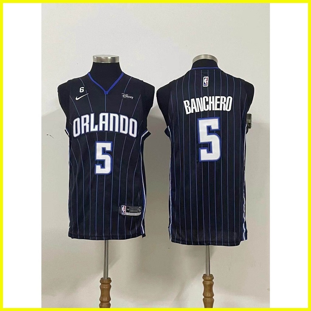 ☢ § ORLANDO MAGIC 5 PAOLO BANCHERO 2K23 BASKETBALL JERSEY Shopee