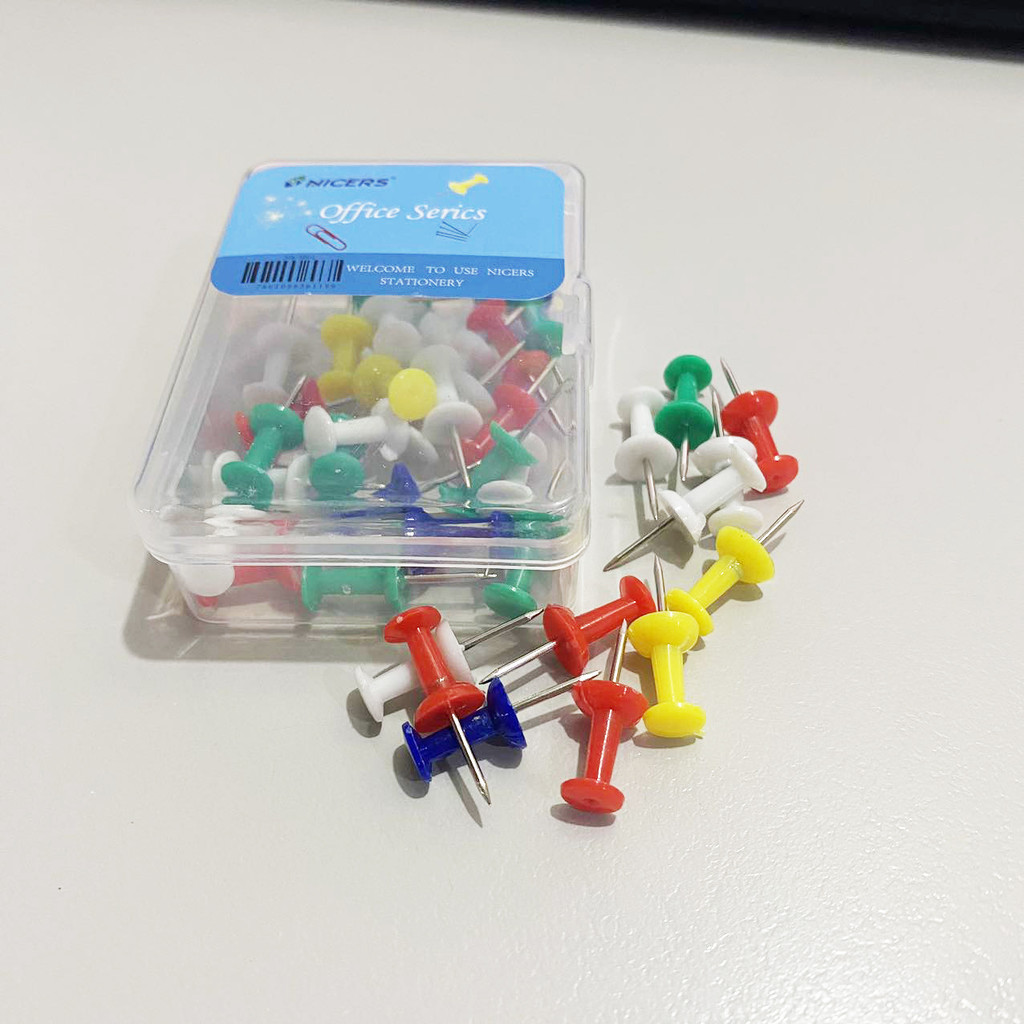 Annil Colorful Push Pins for Attaching Cards, Photos, Posters ...
