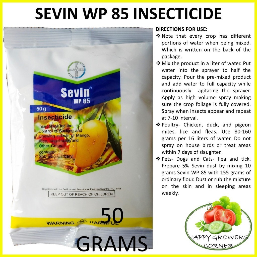 ๑ ⚾︎ CARBARYL INSECTICIDE (Sevin, Seven Eleven) for Insects, Fleas and ...